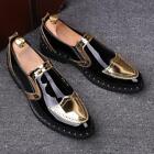  Mens slip on oxford Brogue loafer Dress Formal party Shoes patent Leather 