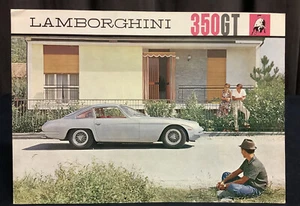 Rare 1965 LAMBORGHINI 350 GT Sales Brochure Carrozzeria Touring - Picture 1 of 2