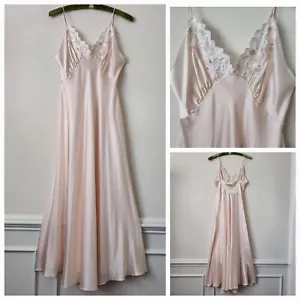 Vintage Victoria's Secret Silky Made in USA Evening Bridal Nightgown Dress M - Picture 1 of 21