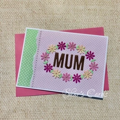 Floral Happy Mothers Day Card for Mum, Handmade in Australia - Image 1 of 4