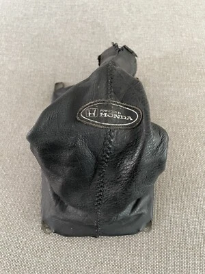 JDM Honda Access Civic 92-95 EG6 EJ1 Genuine accessory Leather shift boot knob - Image 1 of 4