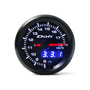 2" 52mm Digital & Pointer 7 Color LED Car 8-18V Voltmeter Voltage Gauge Meter - Picture 1 of 12