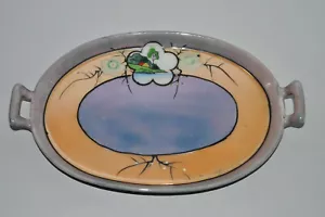 Vintage T&T Takito Lustreware Hand Painted Condiment Tray 9" L x 5" W - Japan - Picture 1 of 6