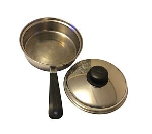 Vintage Kitchen Craft 8” 2 Quart Stainless Steel 3 Ply Pot/Sauce Pan w/Lid  USA