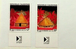 NEW CALEDONIA Sc 644-5 NH ISSUE OF 1991- TRADITIONAL HOUSES - Picture 1 of 1