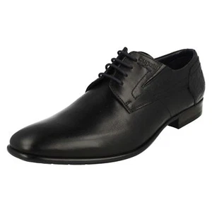 Mens Bugatti Formal Smart Lace Up Leather Shoes 311-18801 - Picture 1 of 10