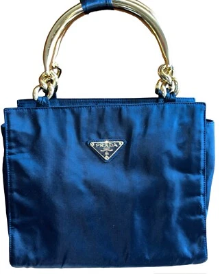 Authentic Vintage Prada Navy  Nylon Bag, Pre-loved - Image 1 of 4