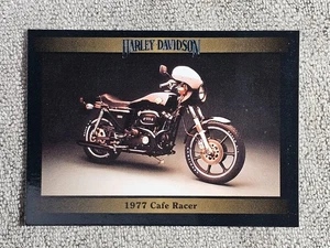 1992 Collect-A-Card Harley-Davidson Series-1  1977 Cafe Racer #49 - Picture 1 of 2