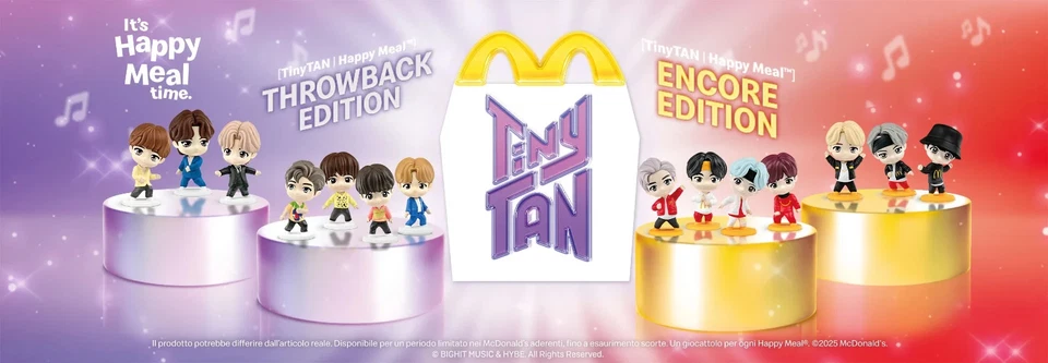 McDonald's Happy Meal TinyTan BTS 2025 , entra , leggi e scegli - Imagen 1 de 1