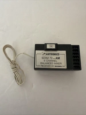 Airtronics 72mhz RC  Airplane AM 6 Ch Balanced Receiver 92262 Ch. 38 (Untested) - Image 1 of 2