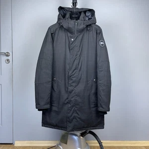 Giacca Parka Invernale Uomo Canada Goose "Branta" Nero - Taglia M - Foto 1 di 24