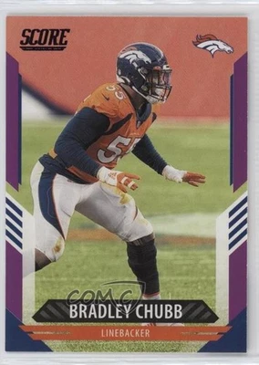 2021 Score Purple Bradley Chubb #222 - Image 1 of 2