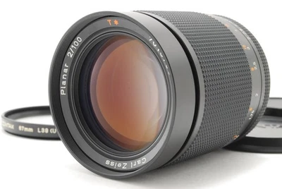 [Top MINT] Contax Carl Zeiss Planar T* 100mm F/2 Lens CY Mount MMG From JAPAN - Image 1 of 4