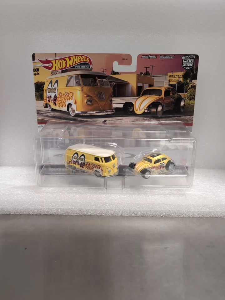 HOT WHEELS PREMIUM VOLKSWAGEN T1 PANEL BUS PERSONALIZADO VOLKSWAGEN BEETLE (MVP034616) Foto 1 de 3