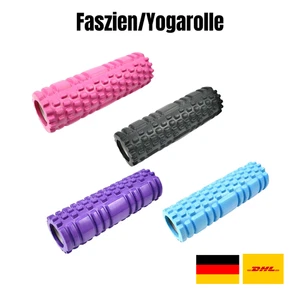 Massagerolle Faszienrolle Yoga 26x8cm Schaumstoff Fitnessrolle EVA Pilates - Bild 1 von 14