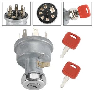 Zündschloss Mit 2 Schlüsseln Passend RE61717 Für John Deere SE6010 SE6120 6415 F - Picture 1 of 10