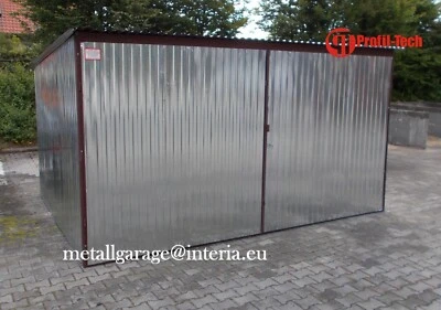Blechgarage Fertiggarage Metallgarage LAGERRAUM GERÄTESCHUPPEN Garage 3,5x3,5 - Bild 1 von 2