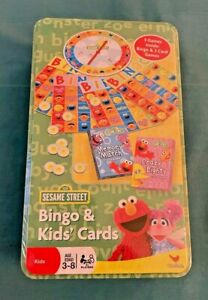 Sesame Street : Bingo & Kids' Cards : Bingo, Memory Match, Crazy Eights {NEW}