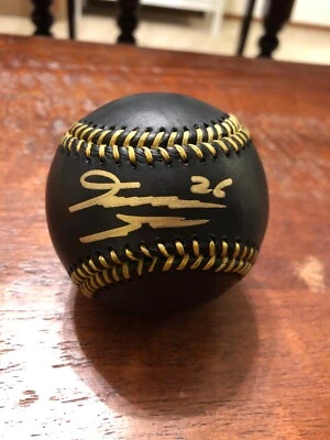 David Dahl Signed Black Major League Baseball PSA DNA Coa Colorado Rockies - Image 1 of 4