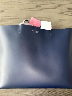 KATE SPADE Zibbi Medium Tote With Wristlet in Navy Blue NWT Retail $359 - Image 1 of 4