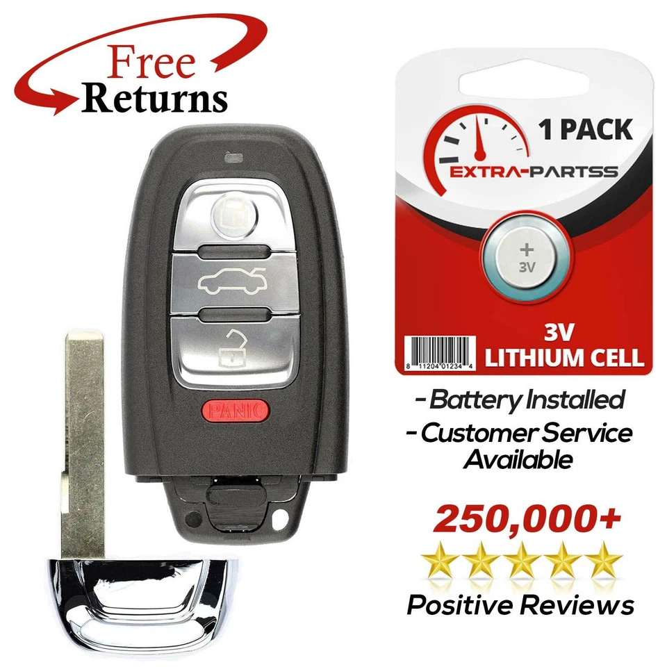 For 2013 2014 2015 Audi S7 Keyless Entry Smart Remote Car Key Fob Foto 1 de 4