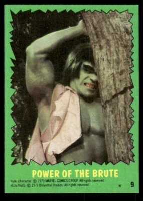 The Incredible Hulk 1979 TV Show Topps Card #9 (NM) - Image 1 of 2