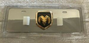 Pilot DODGE RAM Gold Emblem License Plate Mini 3-D