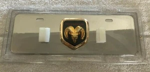 Pilot DODGE RAM Gold Emblem License Plate Mini 3-D - Picture 1 of 3
