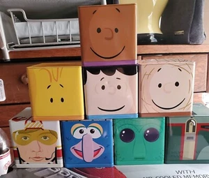 Hallmark Cubeez Tin 3x3x3 Peanuts, Star Wars, Muppets You Choose All New - Picture 1 of 15