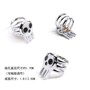 Box Rings Necklace Set 1/2 Pack Cosplay 2 Soul Eater Death The Kid Cosplay Ring - Picture 1 of 10