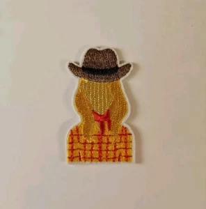 Cowgirl Embroidered Patch / Western Style Embroidery For Clothing Repair - Picture 1 of 4