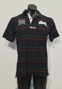 Polo NRL South Sydney Rabbitohs Talla Pequeña Negro Manga Corta - Imagen 1 de 9