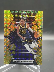 2022-23 Panini Mosaic - Yellow Reactive Prizm #184 Jonathan Kuminga Warriors - Picture 1 of 2
