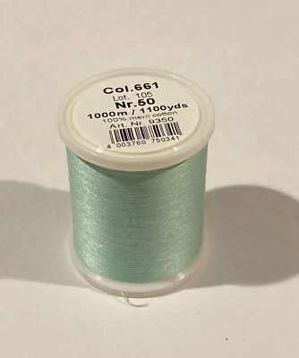 Cotona Madeira Premium Quilting Thread, 50, 1100 yds/1000 m, 661 Light Green - Image 1 of 2
