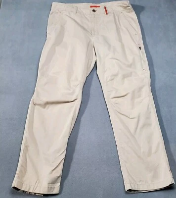 LL Bean Pantalones 35 X 29 Para Hombres Beige Carga Exterior Senderismo Bolsillos con Cremallera Camping  Foto 1 de 4
