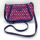 Vera Bradley Crossbody Bag Trimmed Trapeze Katalina Pink Diamonds Adjustable