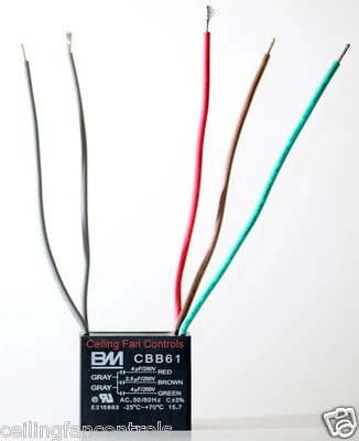 BM FAN CAPACITOR CBB61 4uf+2.5uf+4uf 5WIRE Our lowest Price with 1 year warranty
