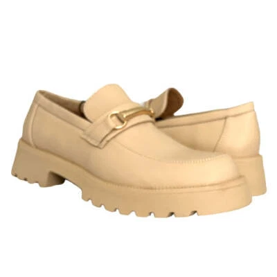 Mudd MELERI Lug Sole Loafers Cream Women's Shoes Foto 1 de 4