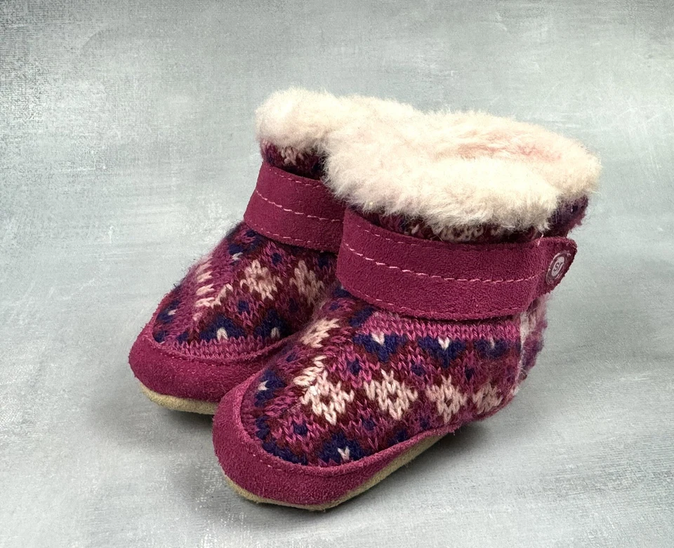 Stride Rite Infantil Talla 1.5 Botines Cuna Dulce Abrazo Tejido Cálido Invierno 0141 Foto 1 de 4