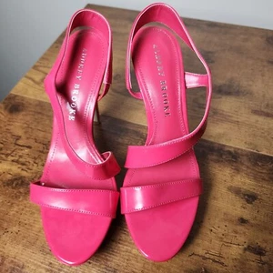 Audrey Brooke Heels Women's 8.5 Pink Strappy Platform - Picture 1 of 6