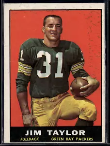 1961 Topps #41 Jim Taylor Green Bay Packers (HOF) VG (crease) - Picture 1 of 3