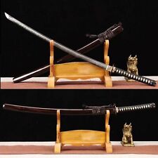 Clay Tempered Folded Steel Hand Grind Japanese Samurai Sword Battle Ready Sharp