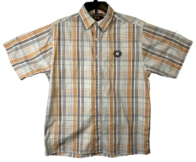 Coleção autêntica Southpole masculina tamanho pequeno listrada manga curta clássica - Imagem 1 de 4