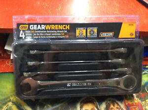 4-pc GEARWRENCH SAE RATCHETING COMBINATION WRENCH SET, 13/16”-1”, 9309C