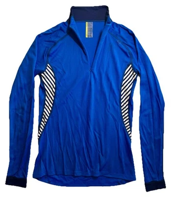 Mujer Helly Hansen Manga Larga TALLA LG (*FUNCIONA PEQUEÑO) Azul Lifa 1/2 Cremallera Entrenamiento Foto 1 de 4