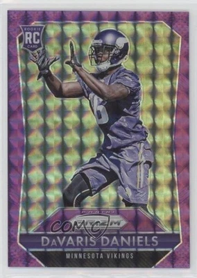 2015 Panini Prizm Rookies Violet Mosaic /50 Davaris Daniels #222 Rookie RC - Image 1 of 2
