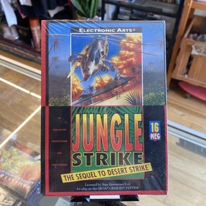 Jungle Strike Cardboard Box Release Sega Genesis Sealed 1993 - Picture 1 of 13