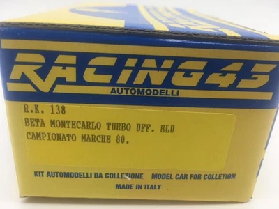 Lancia Beta Monte Turbo Camp 1:43 Racing 43. Kit Marche 1980 modelo RGRK138 Foto 1 de 2