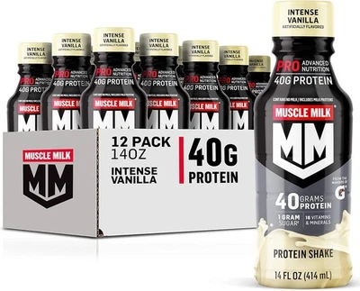 Batido de proteínas Muscle Milk Pro 14 fl oz paquete de 12 40 g de proteína por porción Foto 1 de 4