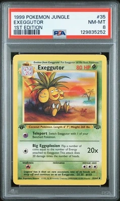 Exeggutor 1999 Pokemon Jungle 1st Edition #35 PSA NM-MT 8 - Image 1 of 3